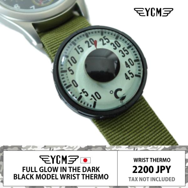 YCM リストサーモ 温度計 22mm 蓄光文字盤 IPX8 20気圧防水 ダイビング 特許取得 日本製