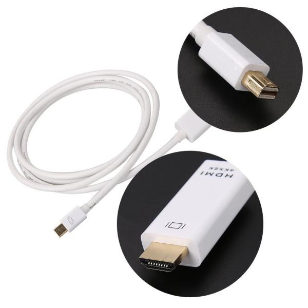 Mini DP to HDMI�ϊ��P�[�u�� 1.8m Thunderbolt 4K x 2K