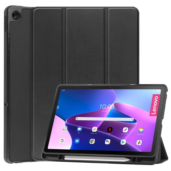 ���m�{ / Lenovo Tab M10 Plus (3rd Gen) / 10.61�C���`/ TB125FU / TB128FU / TB128XU �p �P�[�X �O�܃J�o�[ �}�O�l�b�g�J�� �X�^���h�@�\ PU���U�[�f��