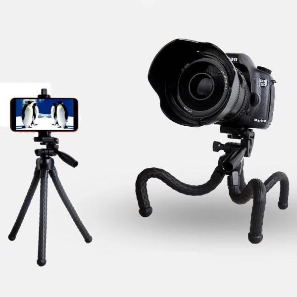スマホ デジカメ 三脚 くねくね どこでも固定可能 3way雲台 ミニ