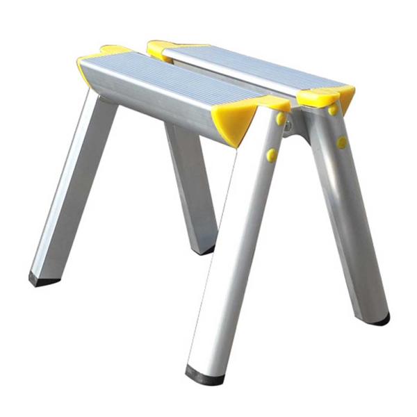 【商品寸法】広げた状態：幅32cm×奥行26cm×高さ25cm 　収納時：幅32cm×奥行17cm×高28cm【商品素材】アルミ製で、耐荷重は150kgまで可能。本体重量は約0.8kgです。【滑り止めグリップ付き】滑り止めグリップ付きで安心...