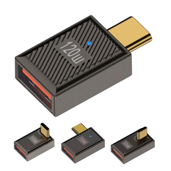 USB(A)メス - USB(Type-C)オス / USB変換アダプタ /  高速充電  / 高速データ転送  / USB Power Delivery / USB PD対応 / 120W  最大10Gbps スマホ パソコンなど