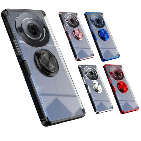 AQUOS R8 pro SH-51D R8 SH-52D ソフトケース リング TPU保護ケース・カバー  ケース リングスタンド 耐衝撃 スタンド機能付き 360回転 アクオス