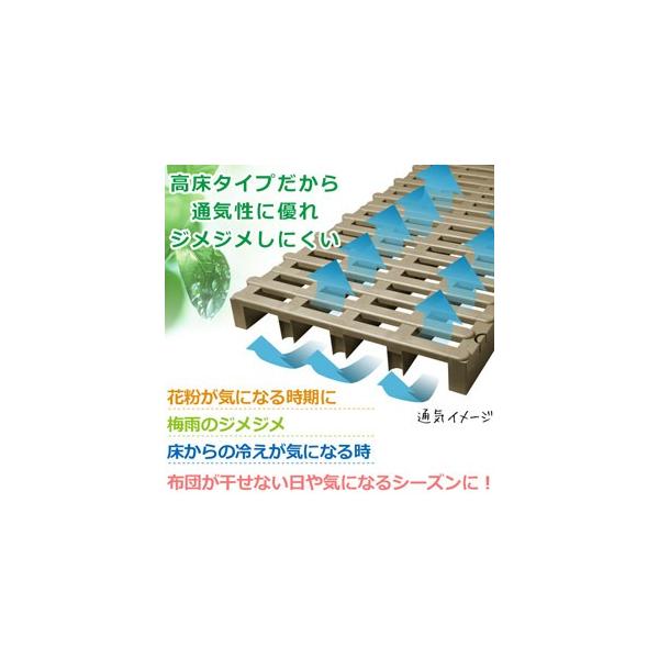 高荷重ジョイント式プラすのこ 10枚 ベランダ 収納 プラスチック 日本製 クローゼット 押入れ 湿気 対策 スノコ スノコベット すのこ 高床 ふとん ベッド Buyee Buyee Japanese Proxy Service Buy From Japan Bot Online
