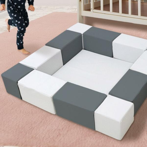 キッズブロック フルセット 140cm 140cm フロアマット キッズコーナー ブロック クッション フロアマット 赤ちゃん 赤ちゃん クッション マット クッションマット ベビーマット プレイマット R0 A Set ロイヤル通販