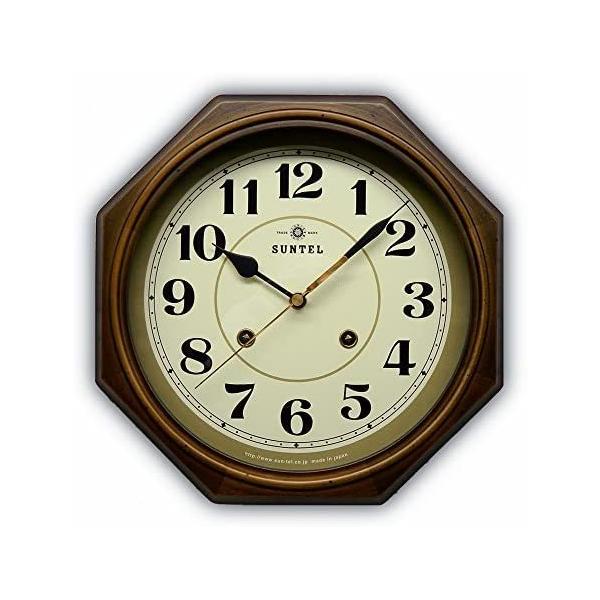 さんてる(Suntel) 掛け時計 アンティークブラウン Φ28.5×5.5cm