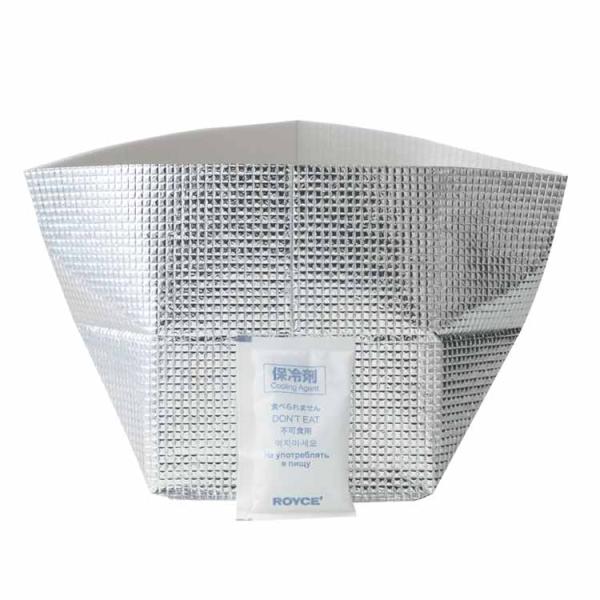 商品番号：1商品の大きさ：マチ15cm×ヨコ37.5cm×高さ22cm その他特記事項：※お届け後、お持ち運びになる際にお使いください。※状況によって異なりますが、効果は3〜4時間が目安です。※保冷剤を冷凍庫で凍らせてからご利用ください。※...