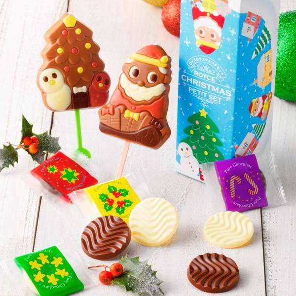 クリスマス 2023 ROYCE’ ロイズ公式店　ロイズクリスマスプチセット　スイーツ お菓子 チョコレート かわいい
