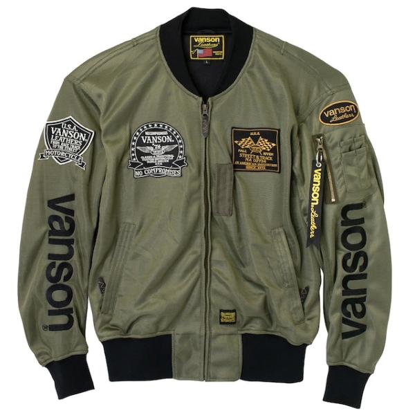 ★ VANSON TVS2402S IV/BK フルメッシュジャケット L VANSON バンソン TVS2402S メッシュ ジャケット プロテクター