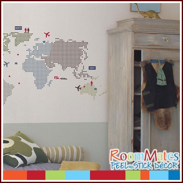 壁紙 シール ウォールステッカー Kidslab シリーズ World Map ワールドマップ ルームメイツ 正規販売店 Hs Echizen Galo 通販 Yahoo ショッピング