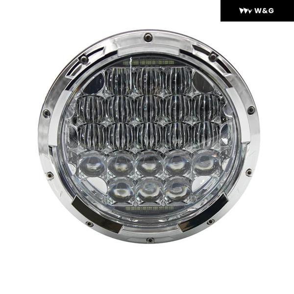 並行輸入品 1PSC 7インチ 5D 超高輝度 75W 7インチ LED ヘッドランプ プロジェクター ヘッドライト DRL付き JEEP WRANGLER オートバイ バイク
