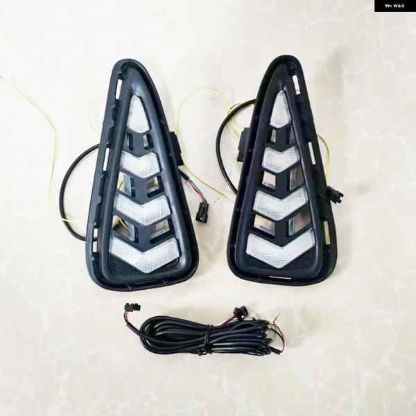 並行輸入品 トヨタ カムリ 2015 - 16 2017 カー LED DRL 12V デイタイム ウィンカー ナイト ランプ フォグランプ イエロー ブルー