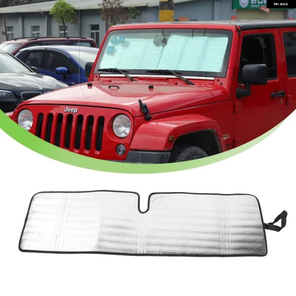 並行輸入品 ジープ ラングラー TJ JK JL フロントガラス サン シェード カバー サンバイザー インテリア 1997-2019-21 2022-23