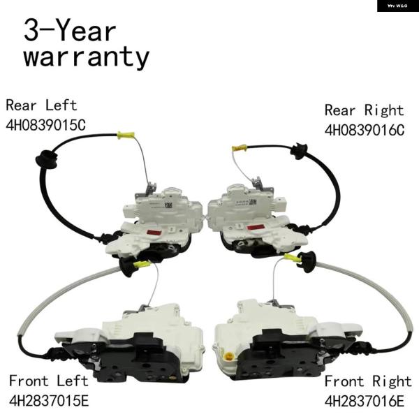 並行輸入品 アウディ ドアロック アクチュエーター 右ハンドル 車 A8 S8 2010-2017年モデル 4H2837015E 4H2837016E 4H08