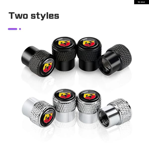 並行輸入品 アバルト 595 595C 695 500 500C 500L TIPO BRAVO ステッカー アルミホイール タイヤ バルブ キャップ ダストス
