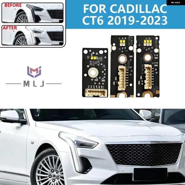 並行輸入品 キャデラック CT6 ヘッドライト エンジェルアイズ DRL ソースボードチップ LED デイタイム ランニングライト ウィンカー ランプ ソースチ