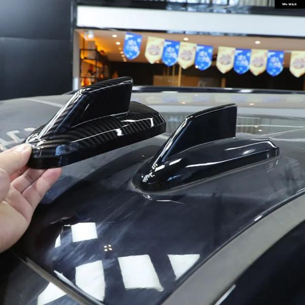並行輸入品 キャデラック エスカレード CTS 2021-2023 ABS カーボン ルーフ シャークフィン アンテナ カバー トリム ステッカー カー