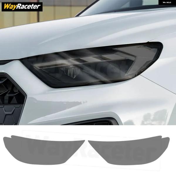 並行輸入品 アウディ A1 2019 S1 2025 2021 - 22 - 24 2020 スモークブラックカー ヘッドライト フィルム クリア 2枚セット