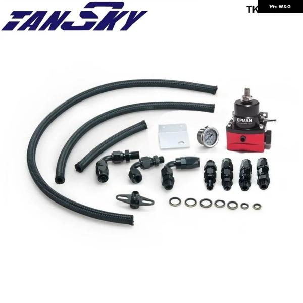 並行輸入品 スポーツ燃料圧力レギュレーターオイル ゲージ AN 6 TING END D マスタング GT コブラ 95 クーラント チューブ