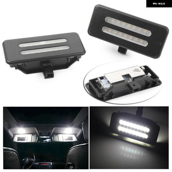 並行輸入品 ホワイトLED 車内サンバイザーミラー 読書灯 BMW 3 5シリーズ X3 X5 X6 E90 E91 E92 E60 E61 E70 E71 E