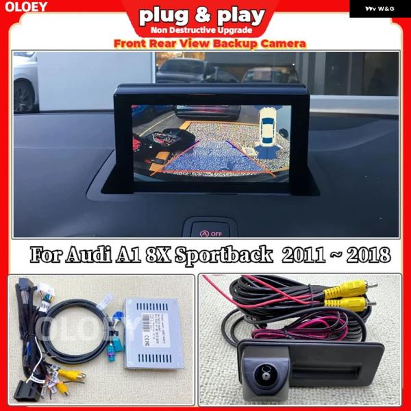 並行輸入品 アウディ A1 8X スポーツバック 2011〜2018年モデル用バック カメラ キット スクリーン接続式HD対応フロントリアビューバックアップ