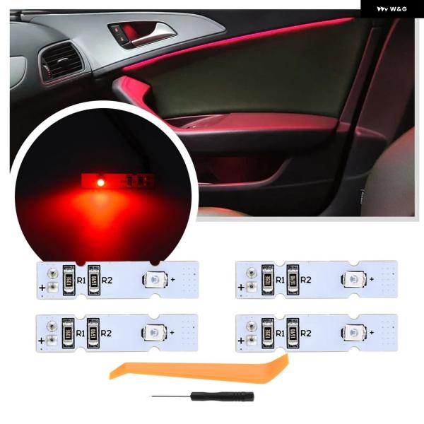 並行輸入品 LEDドア パネル ライト アンビエントライト アウディ A6 S6 2011 2012 2013 -2018 アバント クワトロ 2011-201