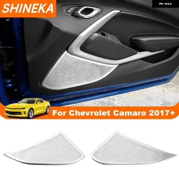 並行輸入品 シボレー カマロ 2017 - 20 2021 22 カー オーディオ スピーカー ドアラウド 装飾 カバー トリム