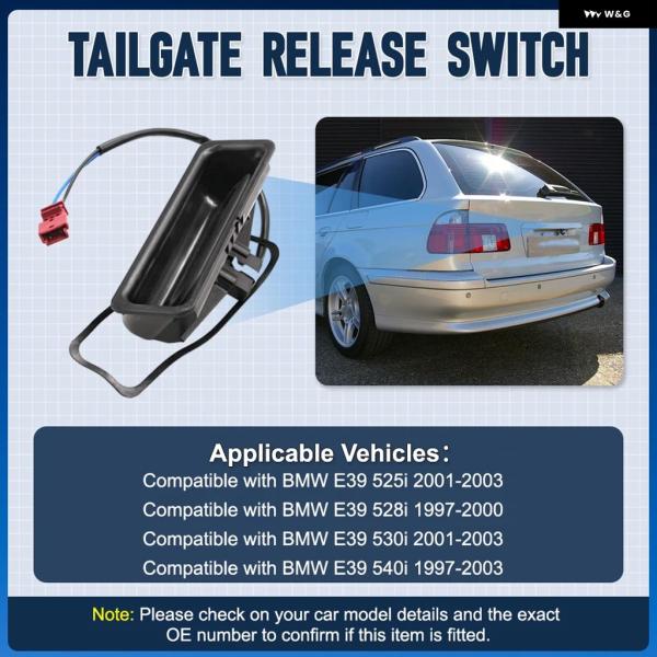 並行輸入品 BMW E39 E60 525I 528I 530I 540I M5 550I トランク 蓋ロック プッシュ ボタン スイッチハンドル カー パーツ