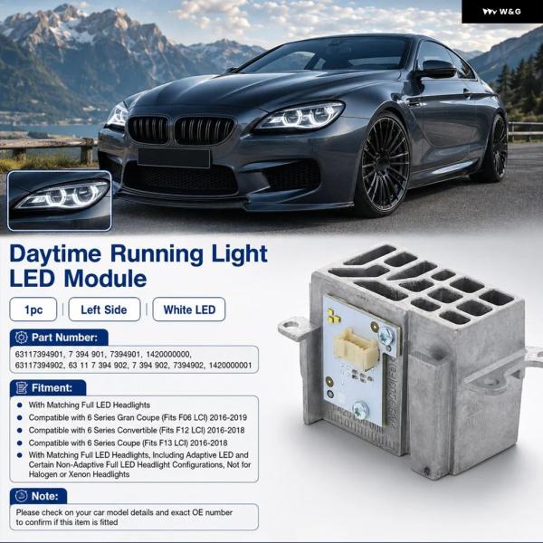 並行輸入品 BMW F06 F12 F13 6シリーズ グランクーペ コンバーチブル クーペ 2016 - 17 2018 DRL ヘッドライト コントロール 