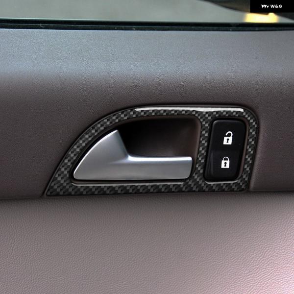 並行輸入品 ボルボ S40 V50 C30 カーボン ドアロック ハンドル スイッチ パネル カバー カー デコレーション ステッカー 2004-2011 20
