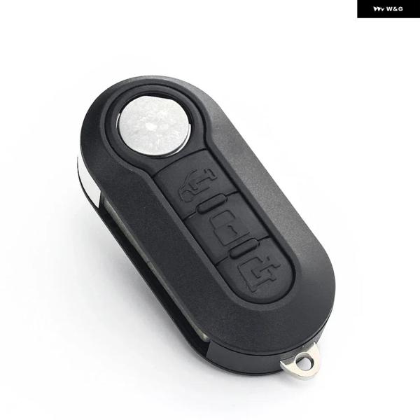 並行輸入品 フィアット500パンダプントブラボー3 ボタン 折りたたみ 式リモートカーキーシェルケース カバー アラームキーレス10個セット