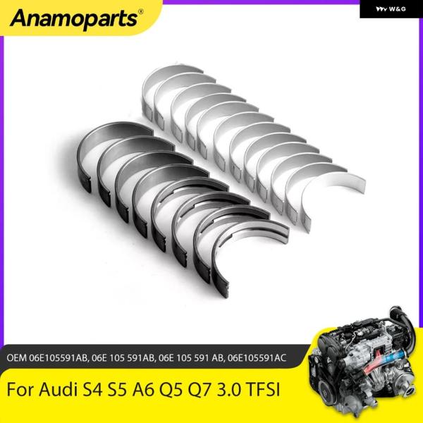 並行輸入品 アウディ S4 S5 A6 SQ5 Q5 Q7 3.0 メインベアリング コンロッドベアリング セット 車