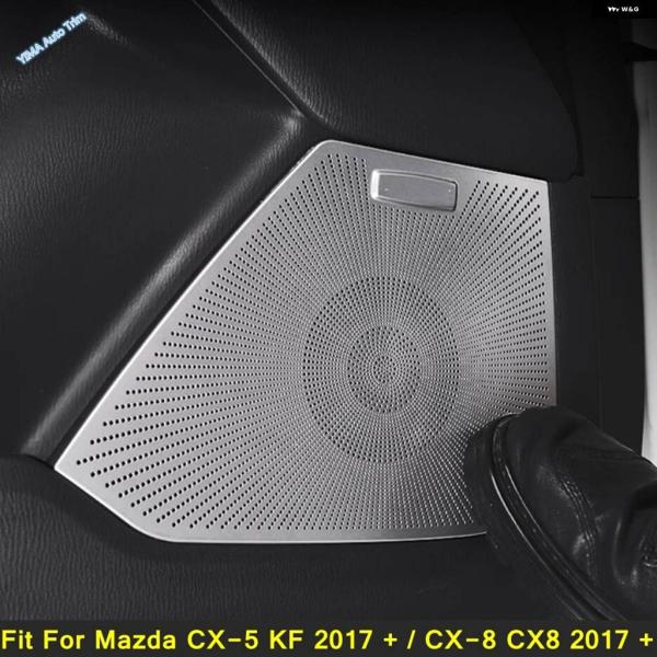 並行輸入品車ドア ステレオ スピーカー オーディオ サウンド スピーカー カバー トリム カーアクセサリー マツダ CX-5 KF 2017 - 2022 / 