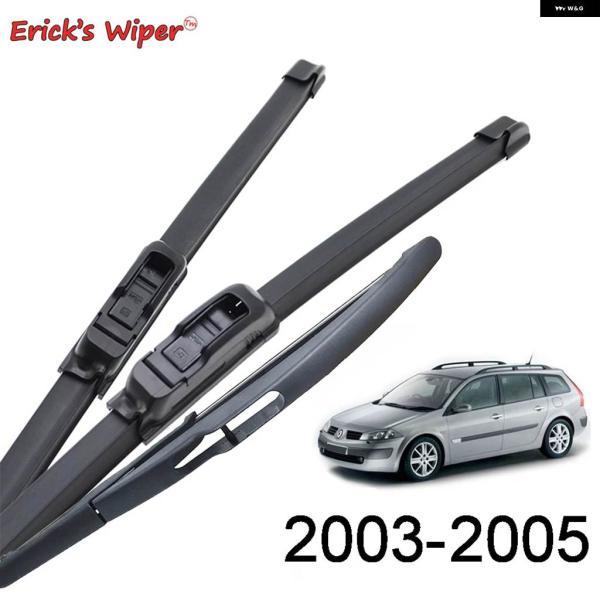 並行輸入品ワイパー フロント リア ワイパー ブレードセット ルノー メガーヌ スポーツ ツアラー 2003 - 2005 フロントガラス ウィンドウ 24イン