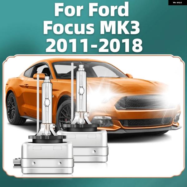 並行輸入品 フォード フォーカス MK3 2011 - 14 2015 - 18 HID D3S 35W キセノン オートランプ ヘッドライト バルブ 6000