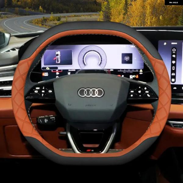 並行輸入品 アウディ Q3 Q5 A3 A5 RS3 Q7 A6 SQ5 S3 A5L 2025 2026 レザー ステアリングホイール カバー