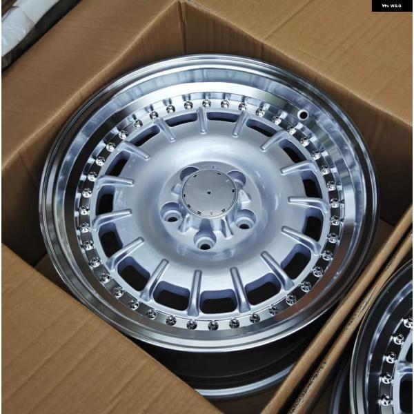 並行輸入品 ベンツ W124 W203 W168 W116 TP JANTES リム 17インチ スタッガード 8J 9J PC D 5X112 ET 30 ディープ リップ カーホイール シルバーポリッシュ