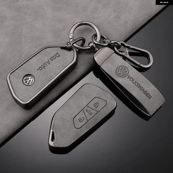 並行輸入品 VW フォルクスワーゲン ゴルフ 8 ID.3 ID.4 MK4 MK8 2022 2021 GTI R用レザーカーリモートキーケースフォブ カバー ホルダー シェル