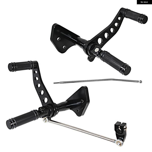並行輸入品 ハーレー ダビッドソンダイナスーパー グライド FXD FXDXストリートボブ用 2000-2015 フォワード コントロール フットペグ ブラック