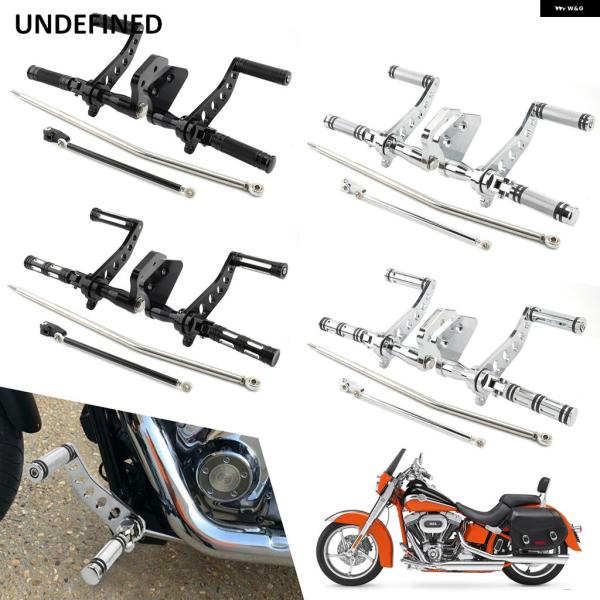 並行輸入品 ハーレー ダビッドソンダイナストリートボブFXDBスーパー グライド FXDF用 2006-2017 2000-2015 クローム製フォワード コントロール フットペグ レバ