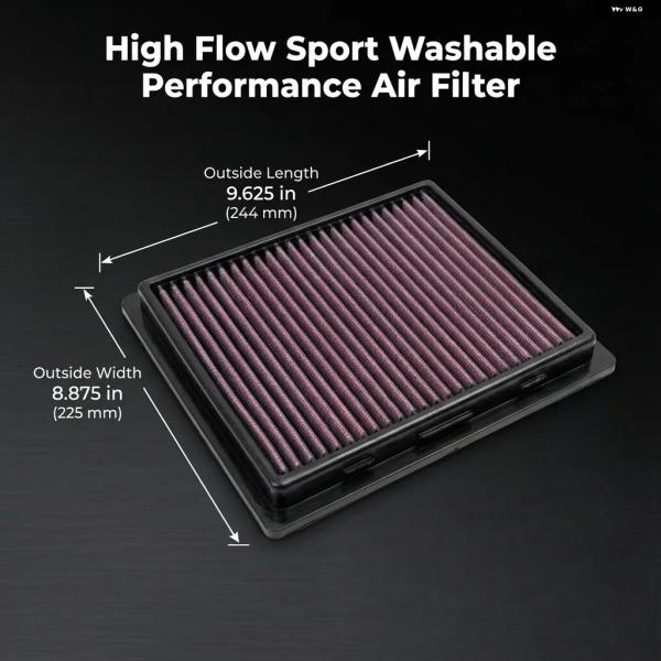 並行輸入品 ダッジ ジープ デュランゴWD グランド チェロキー IV WK 3.6 5.7 6.4 ガソリン 車用ハイフロースポーツウォッシャブルパフォーマンスエア フィルター