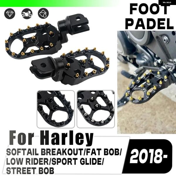 並行輸入品 ハーレー ソフテイル ブレイクアウト 117 FXBR ローライダー S FXLRS ストリートボブ バイク フロント フットペグ ローダウン フットレスト