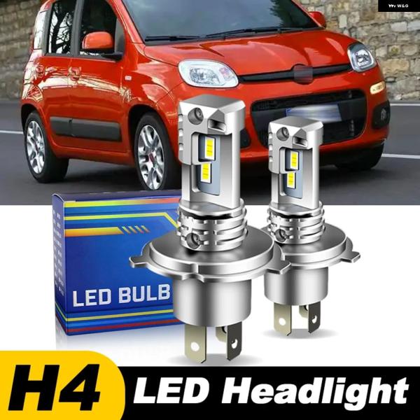 並行輸入品 フィアット パンダ ヘッドランプ H4 9003 高出力 LED ヘッドライト ハイ/ロービーム バルブ CANBUS 6000K 1個/2個 19