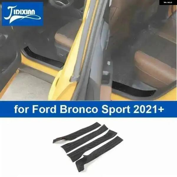 並行輸入品 フォード ブロンコ スポーツ 2021 - 2025 26 車内ドアシルスカッフ プロテクター プレート スレッショルドガード ストリップ