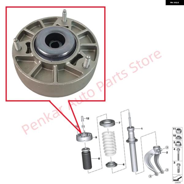 並行輸入品 BMW F15 F16 フロントショックストラット マウント X5 X6 サスペンションストラット ショック アブソーバー ベアリング 313068