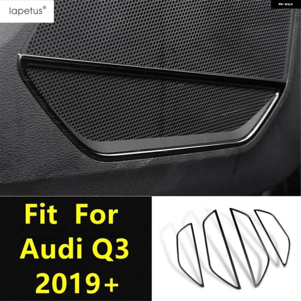 並行輸入品 アウディ Q3 2019 - 2025 車内ドア スピーカー オーディオ ラウド サウンド フレーム カバー トリム ステンレス インテリア キット