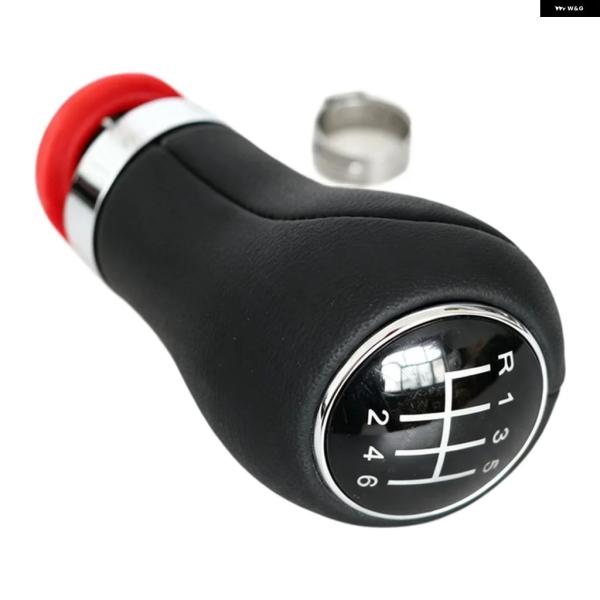 並行輸入品 A6/C6 2004-2012用格納式6速 シフト レバー ボールジョイントレザーデザインの ギア ノブ
