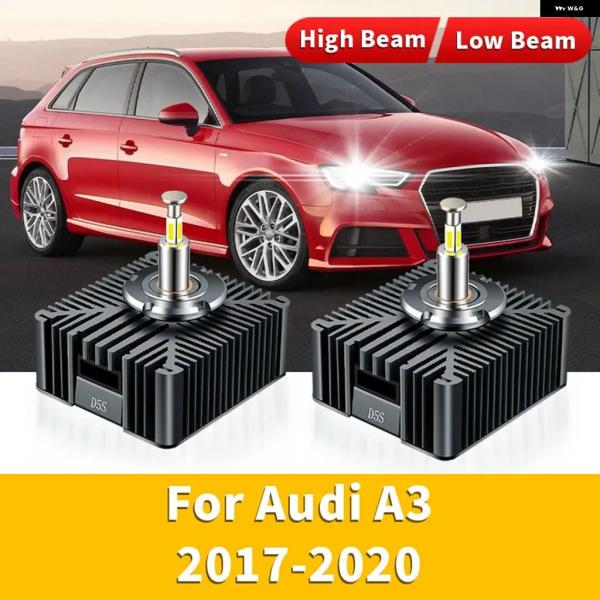 並行輸入品 アウディ D5S LED ヘッドライト HID キセノン CANBUS 35W 6000K CSPチップ A3 A4 A6 A7 Q3用 ホワイト 