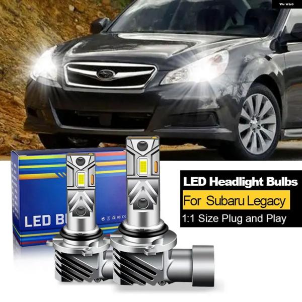 並行輸入品 スバル レガシィ アウトバック 2010 - 2013 14 CANBUS LED ヘッドライト 9005 HB3 H7 ハイ/ロービーム バルブ 