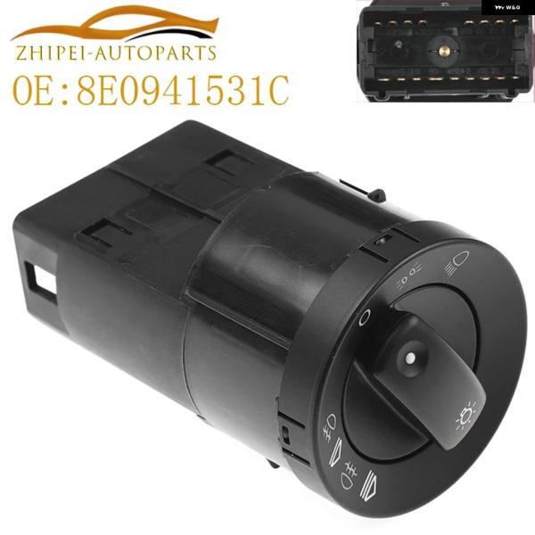 並行輸入品 アウディ ヘッドライト フォグランプ ライト スイッチ ボタン 車 A4 S4 B6 B7 A6 クワトロ用 8E0941531C 8E094153